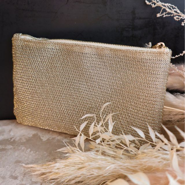 Golden Makeup Bag MakeupMekka